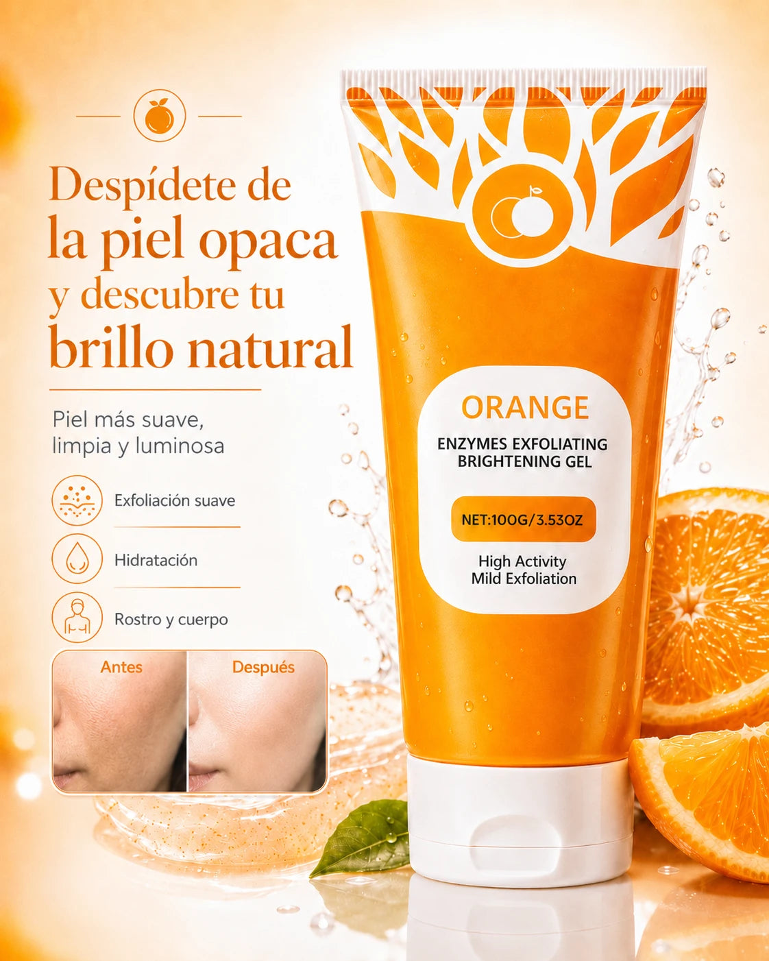 Exfoliante ORANGE | Despídete de la piel opaca (Copia)